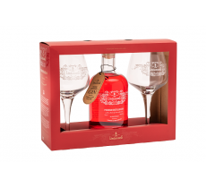 Lindemans Red Gin + 2 glazen in geschenkdoos